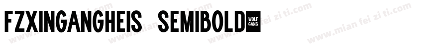 FZXinGangHeiS SemiBold字体转换